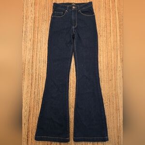 Black Label C'est Toi Flare Women Blue Jeans Size 1 Cotton And‎ Spandex Material